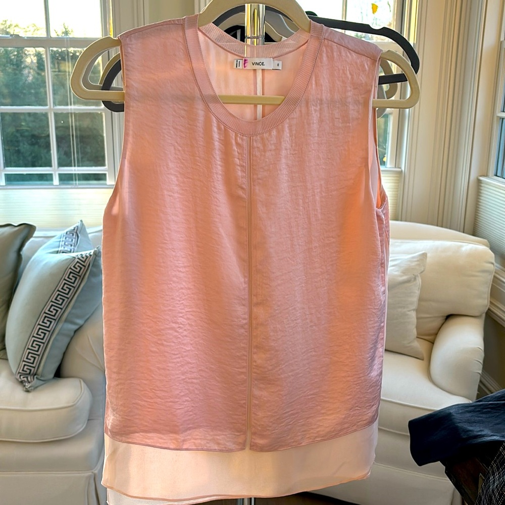 Vince pretty pink blouse!
